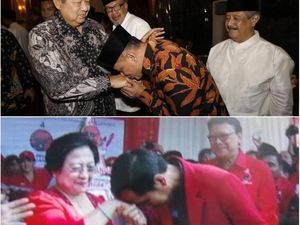 Saat Tokoh Cium Tangan: Jokowi ke Megawati dan Gatot ke SBY