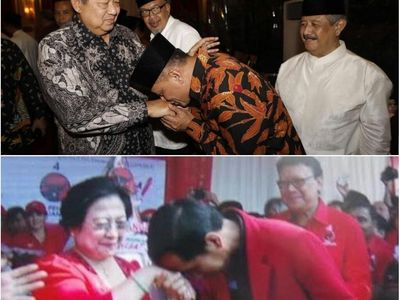 Saat Tokoh Cium Tangan: Jokowi ke Megawati dan Gatot ke SBY