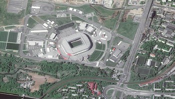 Stadion The Spartak adalah kandang dari tim Spartak Moskow yang ada di Tushino, Moskow, Rusia. Foto: Dok. Russian Space agency