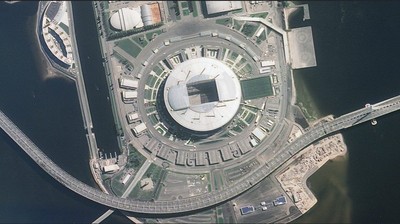 Cantiknya Stadion Piala Dunia 2018 dari Antariksa