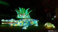 Buaya yang menyala warna-warni (Rivki/detikTravel)