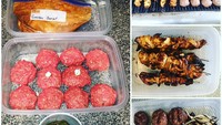 Contoh diet tinggi protein yang biasa dikonsumsi Brian. Wah ada sate ayamnya tuh! (Foto: Instagram/bri_coop)