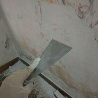 Wanita tersebut mengerok bekas cat lama dan melapisinya dengan cat putih yang baru. Dia juga mengganti tempat tidur reot dengan tempat tidur baru yang lebih kecil. Foto: showbiztrends.net