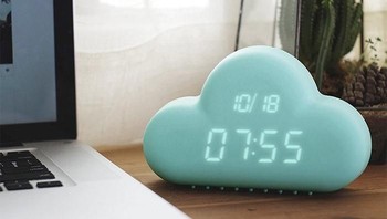 Cloud. Sesuai namanya, alarm ini berbentuk seperti awan. Kita bisa mengaktifkannya dengan tiga cara: dengan kontrol suara, dengan menggoyangkannya atau menepuknya. Foto: Istimewa