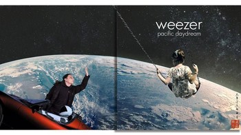 Menjelajahi angkasa dengan mobil Tesla Roadster di album Weezer. Foto: instagram.com/igor.lipchanskiy