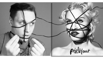 Melilit kabel earphone di kepala Madonna. Foto: instagram.com/igor.lipchanskiy