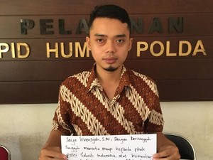 Hina Polisi Bungul, Pria ini Diciduk dan Minta Maaf