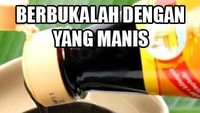 Hidangan buka puasa kamu kurang manis? Coba pakai kecap. (Foto: Internet) 