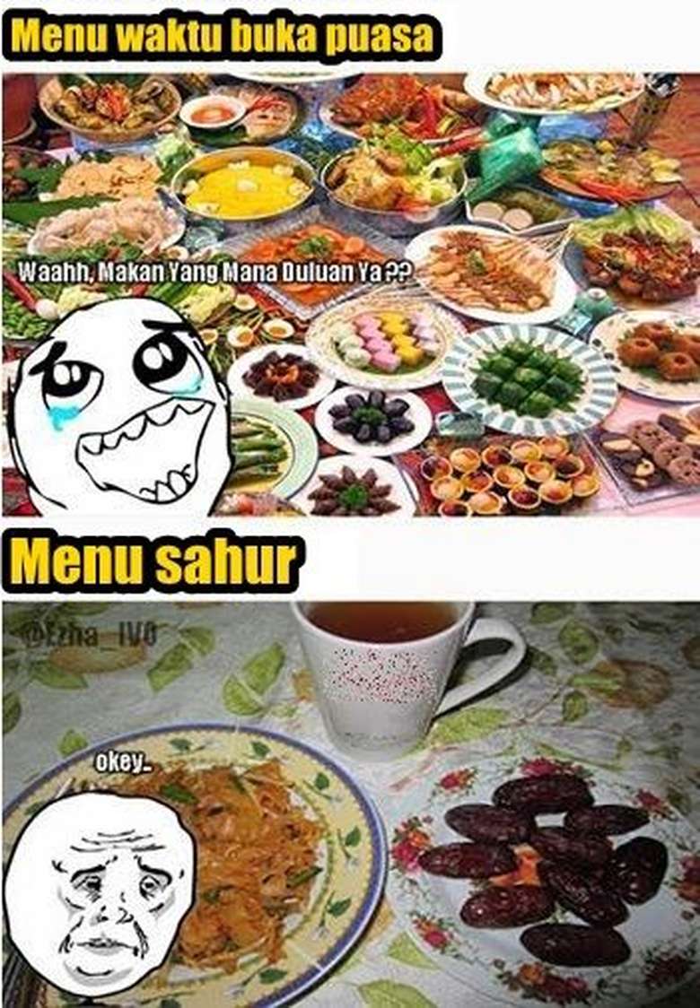 Kocak Meme Sahur Pakai Menu Super Irit