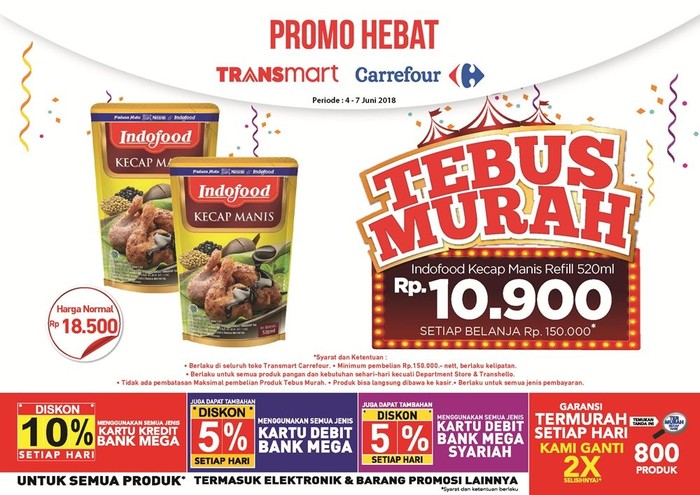 Promo Tebus Murah Transmart Tanpa Batasan Maksimal Pembelian