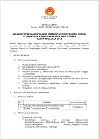 Ada Lowongan di Komisi ASN, Baca Persyaratan Lengkapnya di Sini