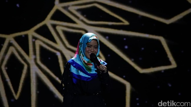 Nala Rahmawati merupakan finalis asal Lampung yang memiliki bakat tausyiah. Nala pun terpilih sebagai juara kedua Sunsilk Hijab Hunt 2018. Foto: Nico/Detikcom, Pradita/Detikcom