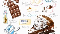 Tidak hanya resep saja, Hye Bin dengan detail menggambar setiap bahan-bahan makanan yang dibutuhkan agar terlihat semakin menarik. Foto: @moreparsley