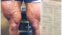 Resep latihan beban untuk memperoleh otot kaki sekekar Brian. (Foto: Instagram/bri_coop)