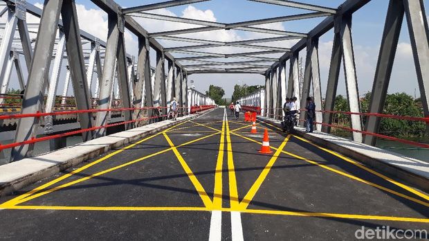 Pasca Perbaikan, Jembatan Widang Jalani Uji Getaran