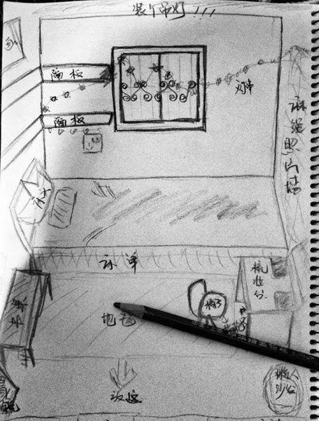 Tak mau terjebak di kamar seram dan kumuh, wanita tersebut pun membuat rencana. Merombak total kamar kontrakannya jadi lebih bersih dan stylish. Dimulai dari membuat denah dan menyortir bagian mana yang harus diganti atau hanya perlu dicat. Foto: showbiztrends.net