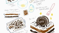 Kalau tidak punya oven, resep Oreo Layer Cake milik Hye Bin bisa dicoba. Tidak butuh oven, cukup bekukan kue oreo di dalam kulkas selama 4 jam. Foto: @moreparsley