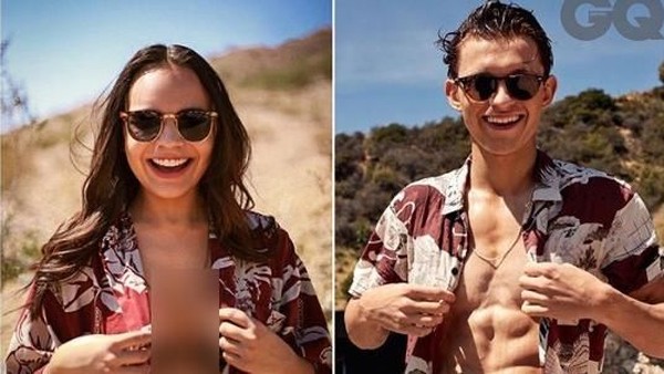 Tiru Foto Tom Holland, Fans ini Akhirnya Bisa Foto Bareng