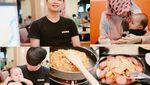 Papah Muda Keren! Begini 10 Gaya Alvin, Anak Ustaz Arifin Ilham Saat Kulineran