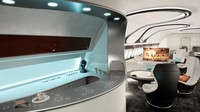Traveler juga bisa menemukan ruang rapat yang dilengkapi dengan 4 kamar VIP. Masing-masing disertai dengan kantor mini yang dapat diubah menjadi kasur (Airbus Corporate Jets)