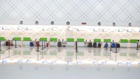 Pada minggu 93/6/2018) telah dilakukan simulasi total pengoperasian Terminal Baru bandara Internasional Ahmad Yani Semarang. Simulasi ini melibatkan 100 karyawan yang berperan sebagai penumpang. Istimewa/Dok. Angkasa Pura I.