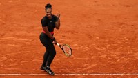 Serena mengaku seperti seorang pejuang dengan mengenakan kostum ini, bahkan dia menyebutnya seperti ratu dari Wakanda. (Foto: Cameron Spencer/Getty Images)