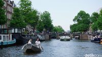 Kanal Amsterdam, yang jadi daya tarik turis (Afif Farhan/detikTravel)