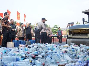 Jelang Lebaran, 7.269 Botol Miras Dimusnahkan di Semarang