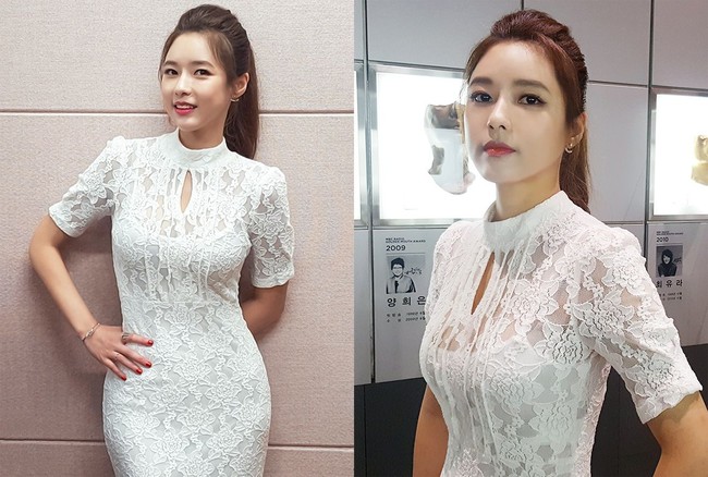 Namun dengan riasan yang lebih tebal dan tanpa poni, Ji Eun terihat lebih dewasa dari penampilannya di serial Unknown Woman. Foto: Instagram