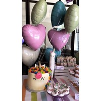 Pesta ulang tahun North (putri Kim Kardashian) dan Penelope (putri Kourtney Kardashian) tahun ini mengambil tema unicorn. Foto: Dok. Instagram
