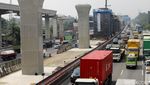 H-10 Lebaran Proyek Tol Layang Jakarta-Cikampek Disetop