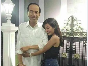 Tentang Pelukan Kagum Gadis ke Jokowi