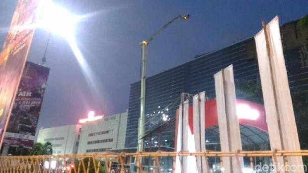Kondisi gedung pusat niaga JIExpo Kemayoran, Selasa (5/6/2018)