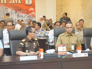 Polda Metro Rapat Persiapan Mudik Lebaran Bersama Anies-Sandi