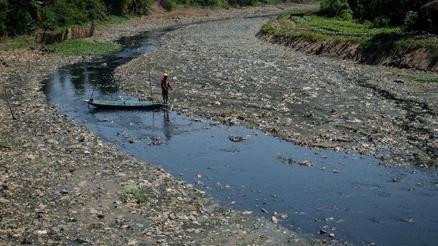 Kondisi Sungai Citarum Lama, Rancamanyar, Kabupaten Bandung, 2018.