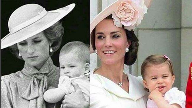 Kemiripan Kate Middleton dan Putri Diana Saat Bersama Anak