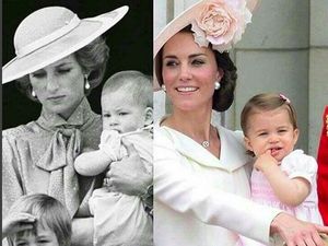 Kemiripan Kate Middleton dan Putri Diana Saat Bersama Anak