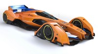 McLaren coba memprediksi mobil balap Formula One (F1) yang akan hadir di masa depan, dengan memperlihatkan mobil konsep X2. Foto: Istimewa