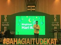 Executive Director Grab Indonesia, Ongki Kurniawan, di acara Bingkisan Hari Raya yang turut dihadiri oleh 500 mitra pengemudi berprestasi dan ratusan anak yatim piatu dari Yayasan Rumah Harapan Depok (Foto: dok. Grab)