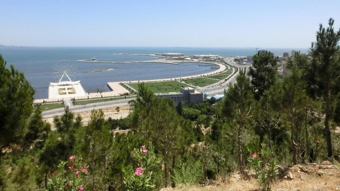 Laut Kaspia dilihat dari Dagustu Park, Baku (Nograhany WK/detikcom)