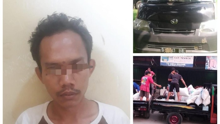 Mobil Mogok, Pencuri 32 Karung Gabah di Tangerang Tertangkap