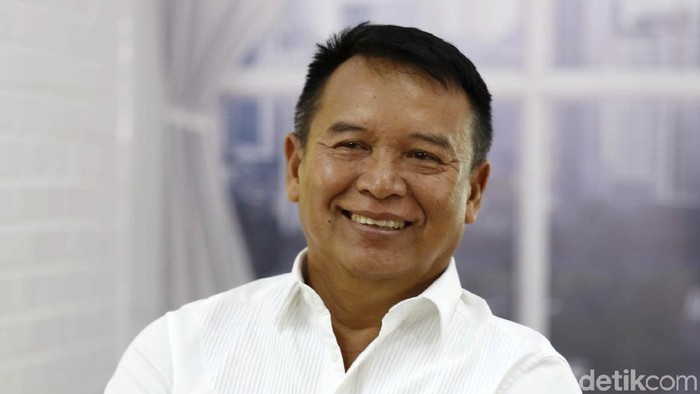 Cagub Jabar TB Hasanuddin menjalani syuting Blak-blakan DCandidate detikcom di Jakarta