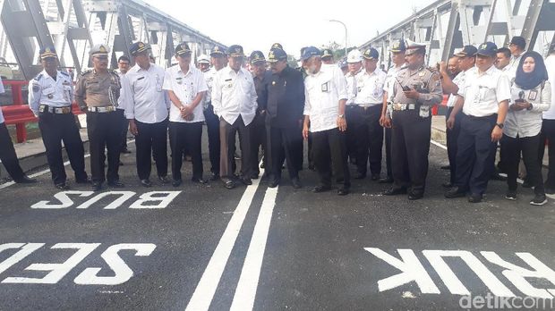 Pasca Ambrol, Jembatan Babat Resmi Dibuka Kembali untuk Umum