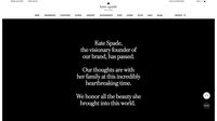 Desainernya Meninggal, Website Kate Spade Jadi Hitam.