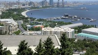 Nyaris seluruh kota Baku terlihat dari sini. (Nograhany/detikTravel)