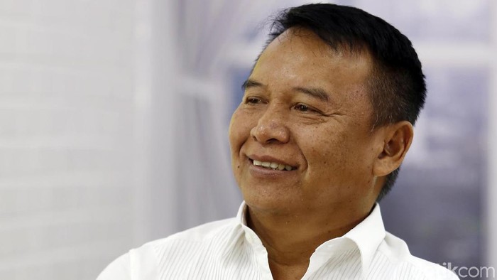 Cagub Jabar TB Hasanuddin menjalani syuting Blak-blakan DCandidate detikcom di Jakarta
