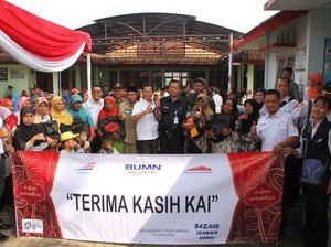 PT KAI Gelar Bazar Sembako Murah di Padalarang dan Cimahi