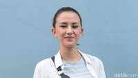 Dahlia Poland saat ditemui di kawasan Trans TV, Kapten Tendean, Jakarta Selatan pada Kamis (7/6). Pool/Noel/detikFoto.