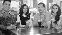 Kompak nih Adi Nugroho beserta istri, lagi hangout bareng Ersa Mayori. Semuanya kompak menikmati segelas minuman dingin. Foto: instagram @adinugroho_st
