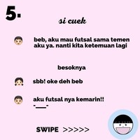 Chatingnya kemarin, tapi dibalasnya sekarang. Tandanya pasanganmu cuek. Foto: Instagram @koplak.ngakak